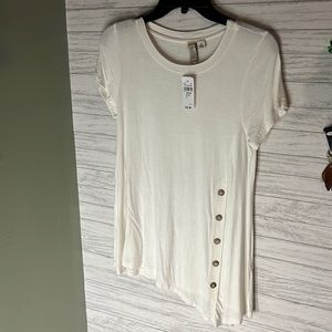Off White Dressy T-Shirt